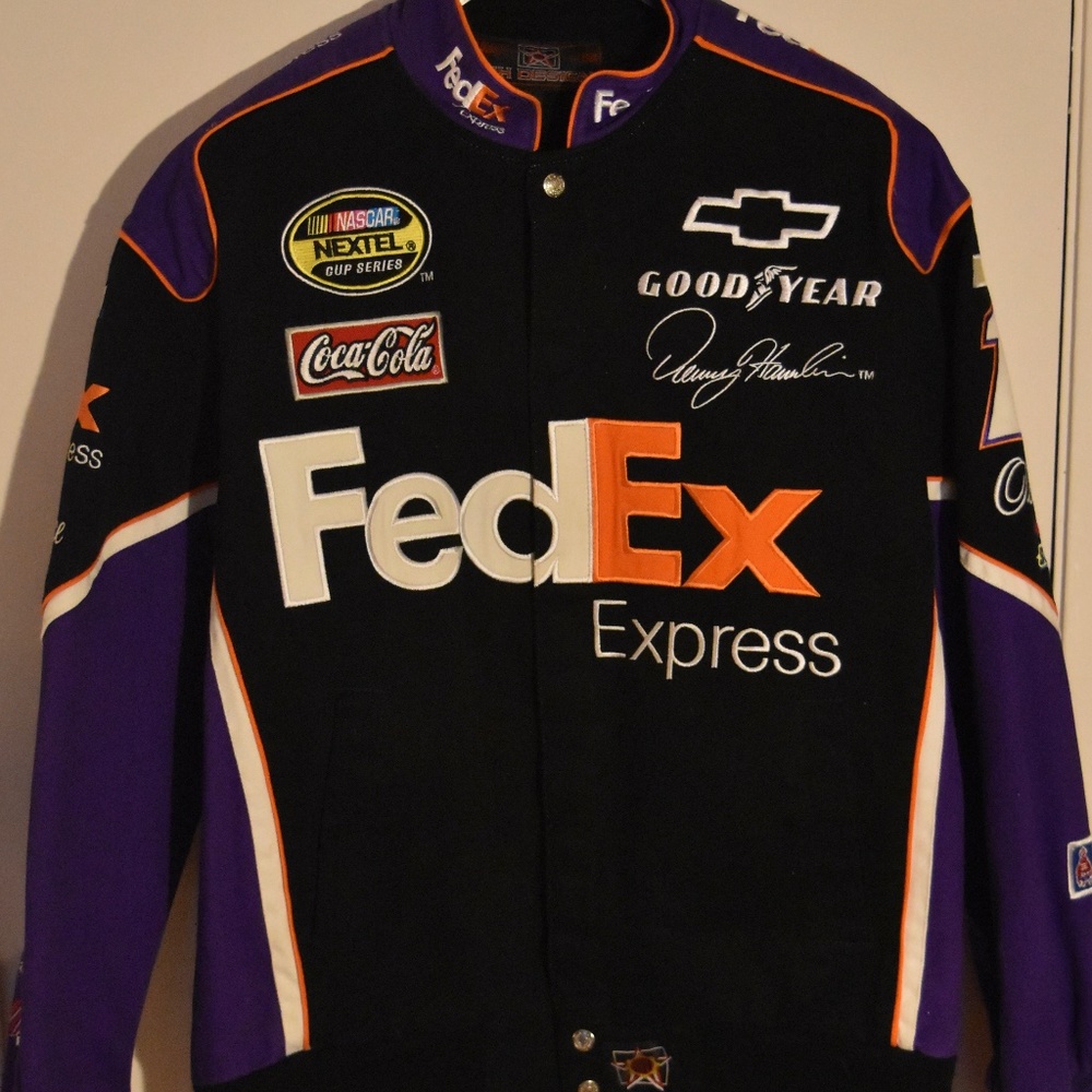 NASCAR DENNY HAMLIN FEDEX EXPRESS RACING JACKET